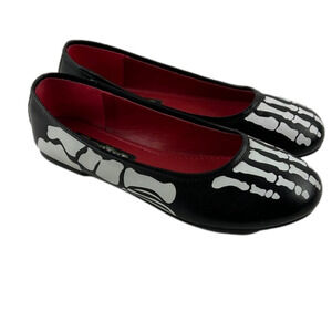 Funtasma ballet flat with x-ray skeleton print on upper